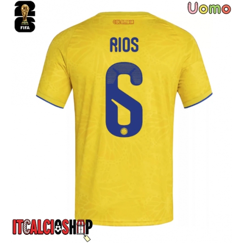 Colombia Richard Rios #6 Prima Maglia Mondiali 2026 Manica Corta
